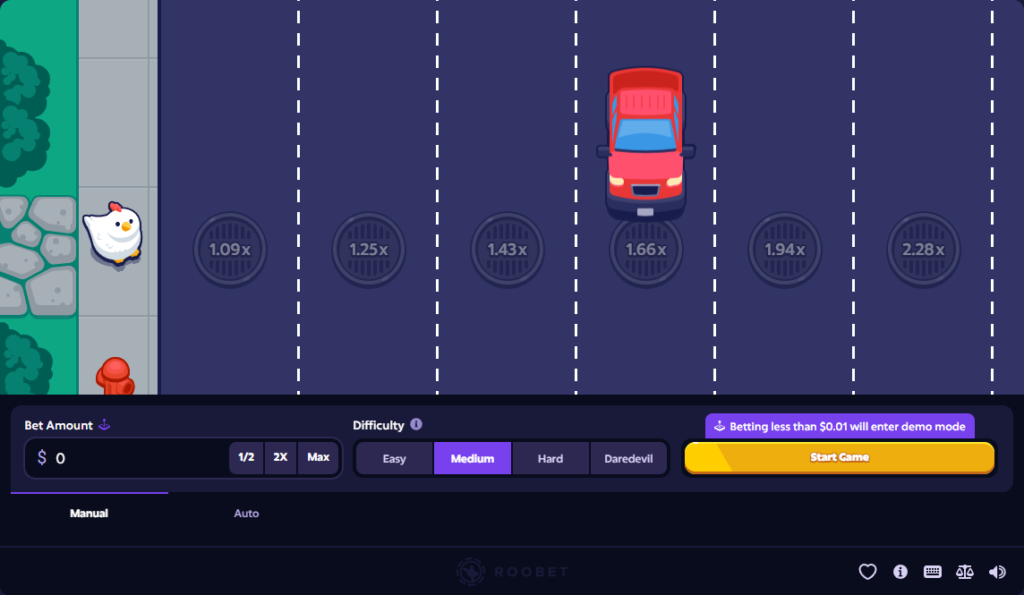 Roobet's Mission Uncrossable Game