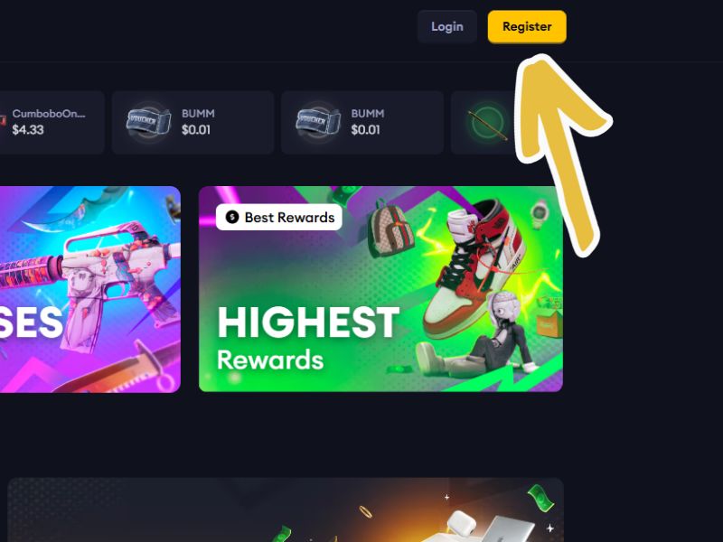Lootbox Promo Code Application Step #1