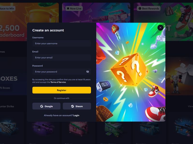 Lootbox Promo Code Application Step #2