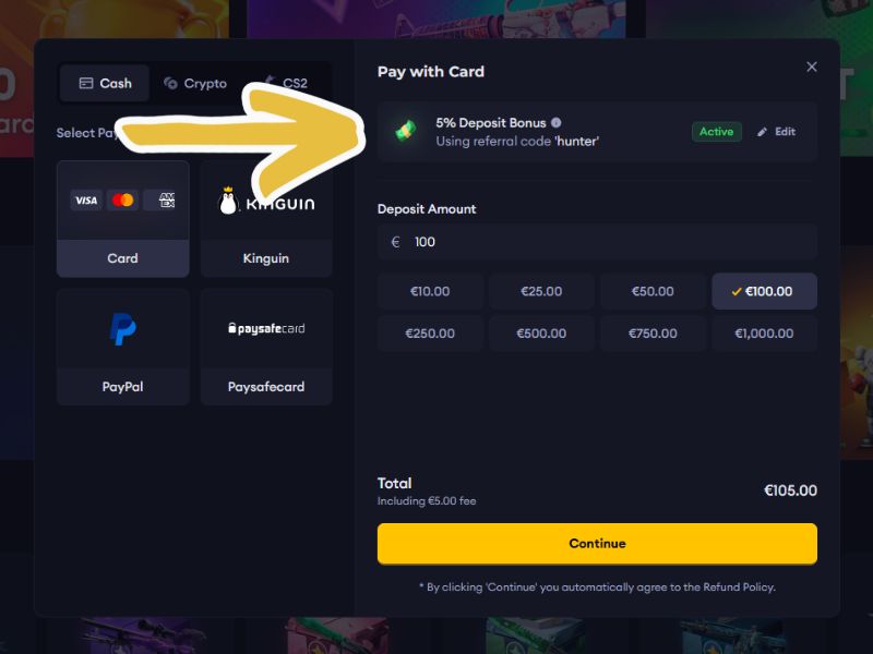 Lootbox Promo Code Application Step #6