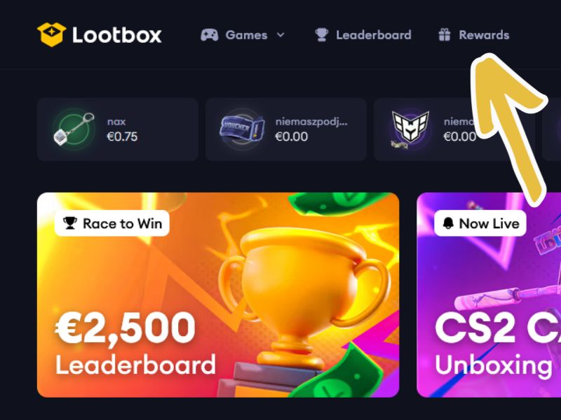 Lootbox Promo Code Application Step #7
